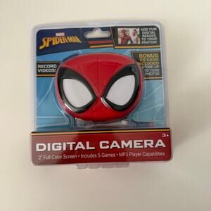Spider-Man Kids Digital Camera NEW Sealed Marvel Video Camera SD Card Games